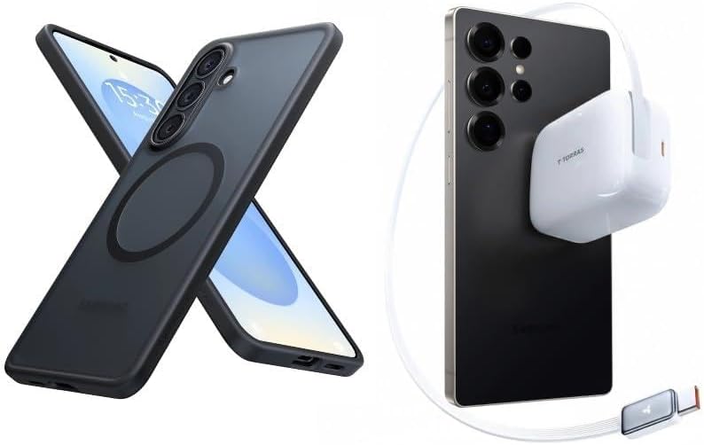 Fast Charging with Low-TEM Protection USB-C 67W Retractable Charger and case â€?Buy Together to Save 15%