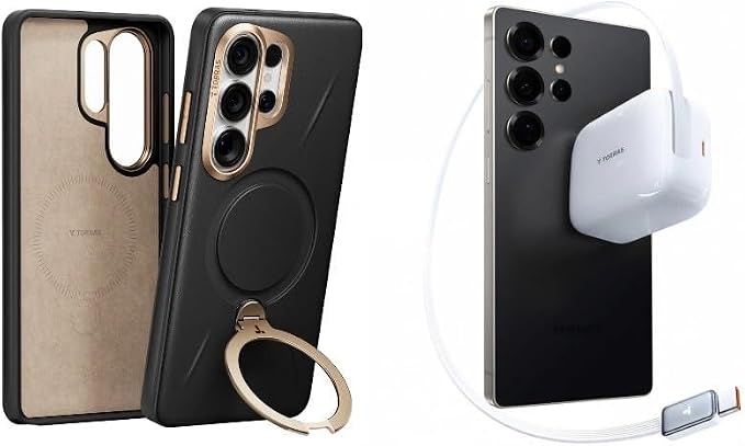 Fast Charging with Low-TEM Protection USB-C 67W Retractable Charger and case â€?Buy Together to Save 15%