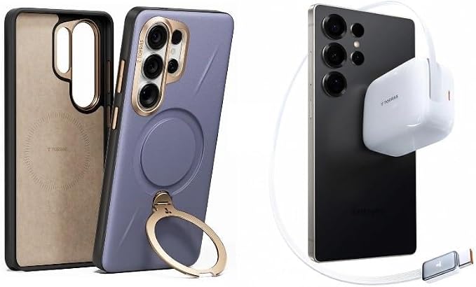 Fast Charging with Low-TEM Protection USB-C 67W Retractable Charger and case â€?Buy Together to Save 15%