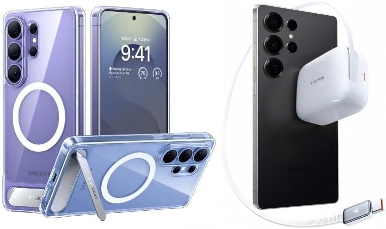 Fast Charging with Low-TEM Protection USB-C 67W Retractable Charger and case â€?Buy Together to Save 15%