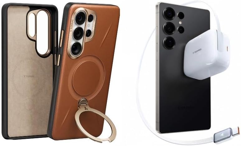 Fast Charging with Low-TEM Protection USB-C 67W Retractable Charger and case â€?Buy Together to Save 15%