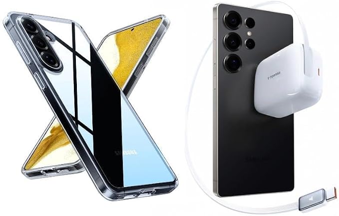 Fast Charging with Low-TEM Protection USB-C 67W Retractable Charger and case â€?Buy Together to Save 15%